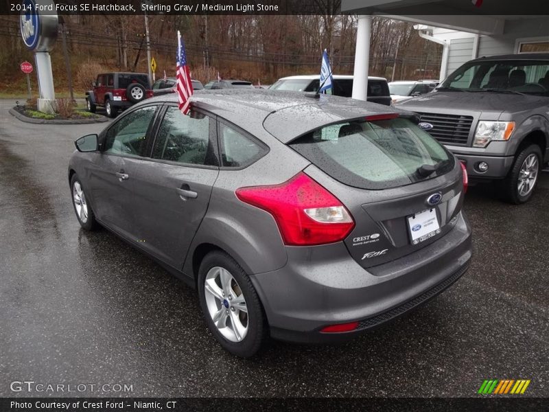 Sterling Gray / Medium Light Stone 2014 Ford Focus SE Hatchback