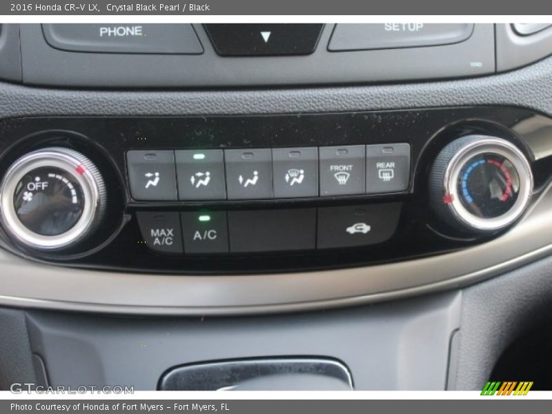 Crystal Black Pearl / Black 2016 Honda CR-V LX