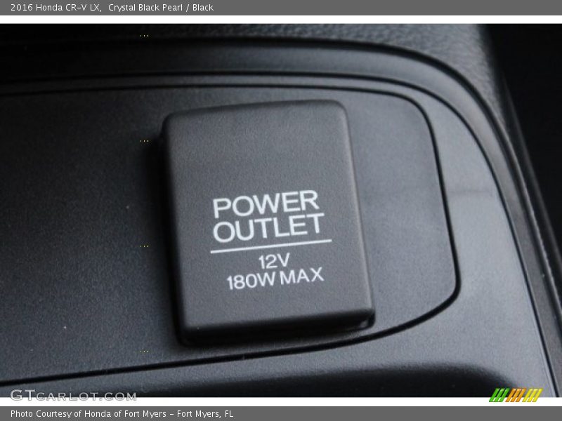 Crystal Black Pearl / Black 2016 Honda CR-V LX