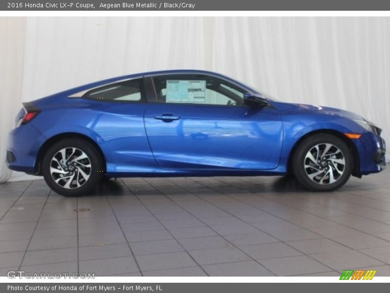  2016 Civic LX-P Coupe Aegean Blue Metallic