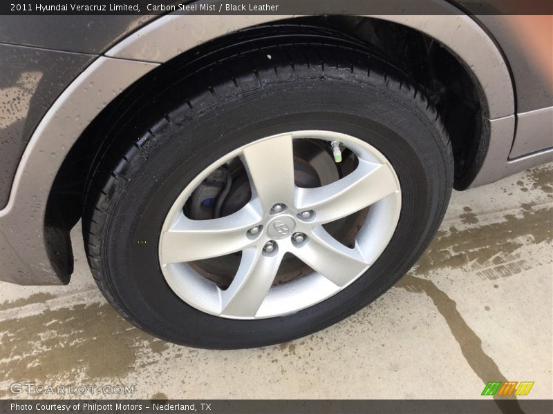 Carbon Steel Mist / Black Leather 2011 Hyundai Veracruz Limited