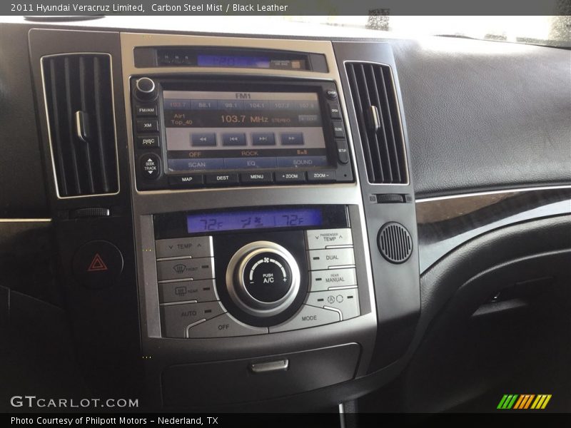 Carbon Steel Mist / Black Leather 2011 Hyundai Veracruz Limited