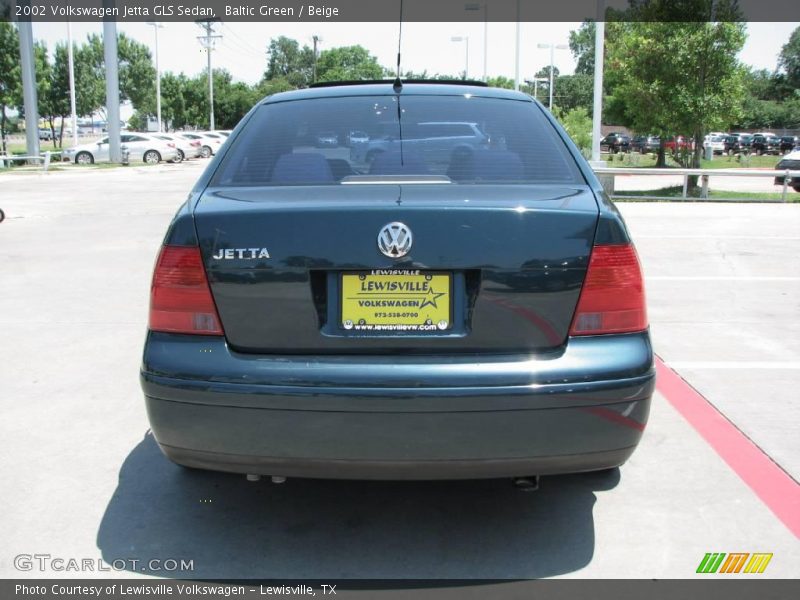 Baltic Green / Beige 2002 Volkswagen Jetta GLS Sedan