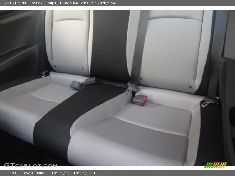 Lunar Silver Metallic / Black/Gray 2016 Honda Civic LX-P Coupe