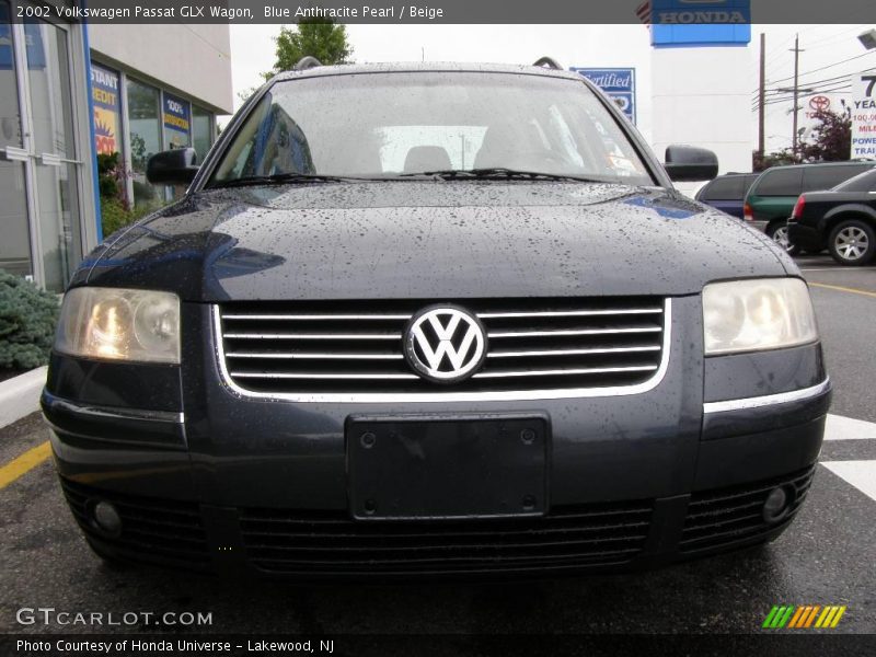 Blue Anthracite Pearl / Beige 2002 Volkswagen Passat GLX Wagon