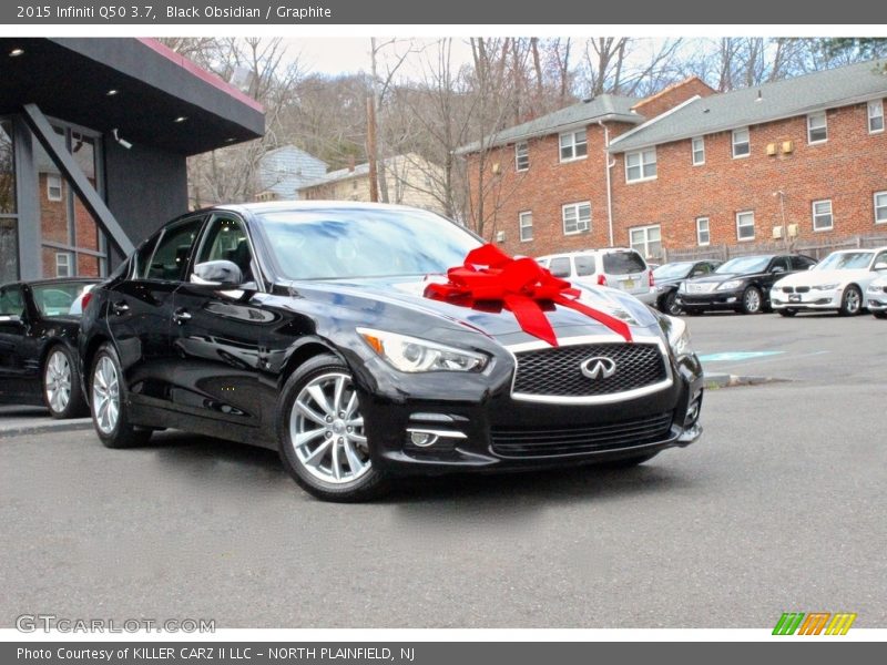 Black Obsidian / Graphite 2015 Infiniti Q50 3.7