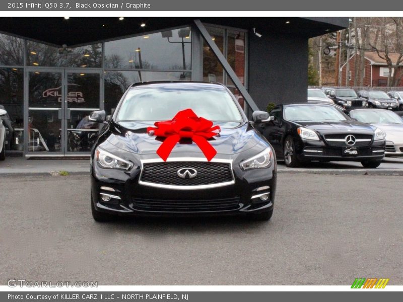 Black Obsidian / Graphite 2015 Infiniti Q50 3.7