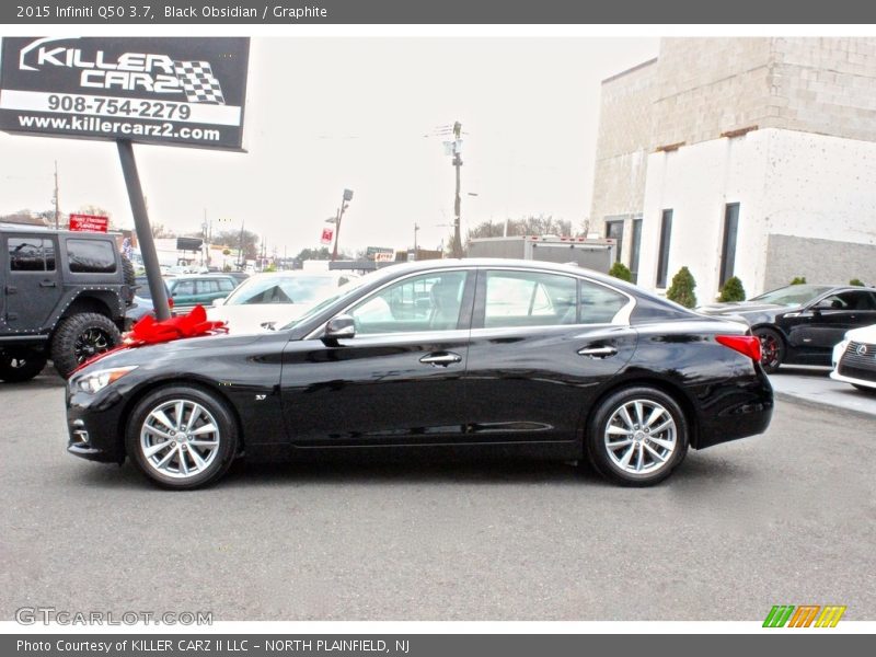 Black Obsidian / Graphite 2015 Infiniti Q50 3.7