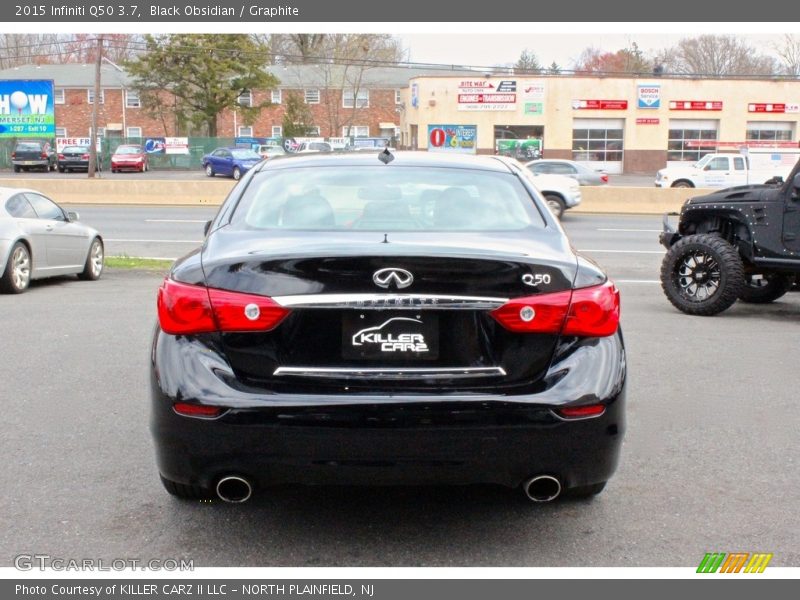 Black Obsidian / Graphite 2015 Infiniti Q50 3.7