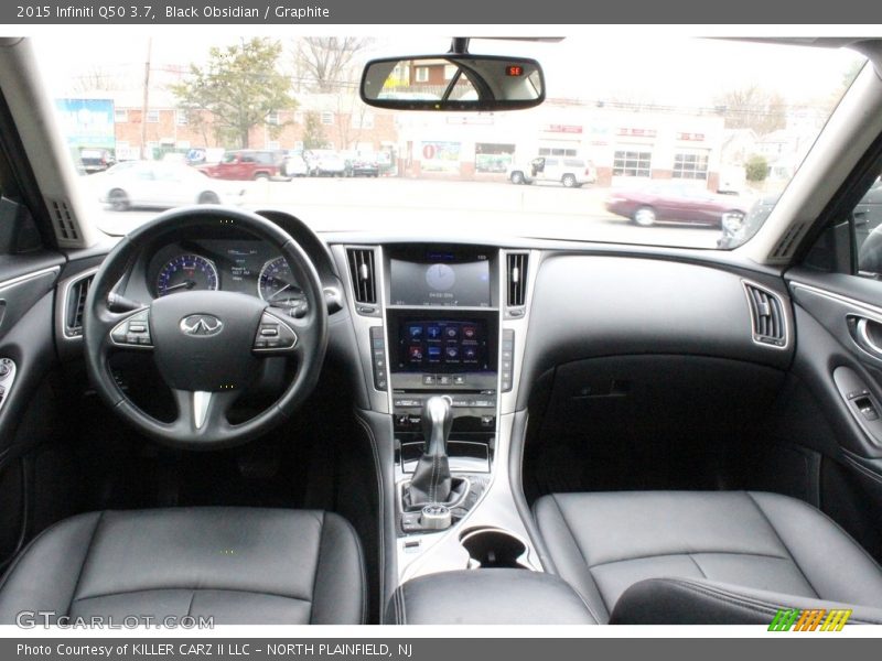 Black Obsidian / Graphite 2015 Infiniti Q50 3.7