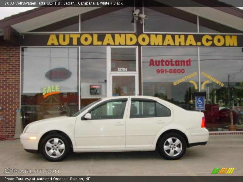 Campanella White / Black 2003 Volkswagen Jetta GLS 1.8T Sedan