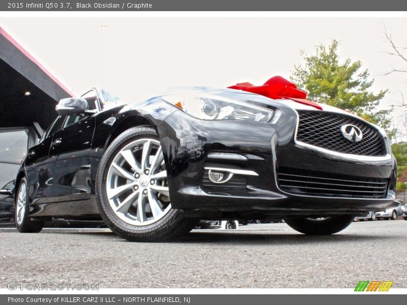 Black Obsidian / Graphite 2015 Infiniti Q50 3.7