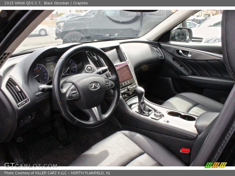 Black Obsidian / Graphite 2015 Infiniti Q50 3.7