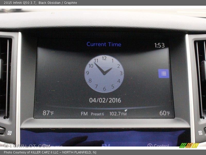 Black Obsidian / Graphite 2015 Infiniti Q50 3.7