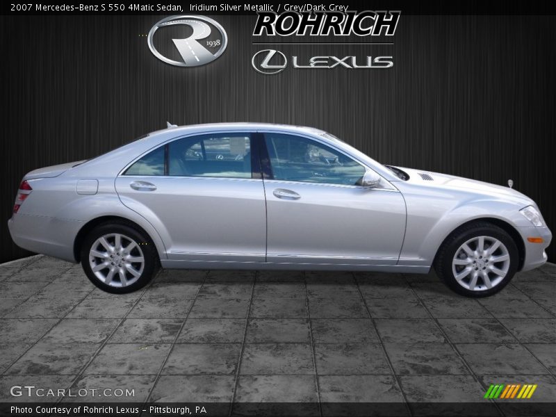 Iridium Silver Metallic / Grey/Dark Grey 2007 Mercedes-Benz S 550 4Matic Sedan