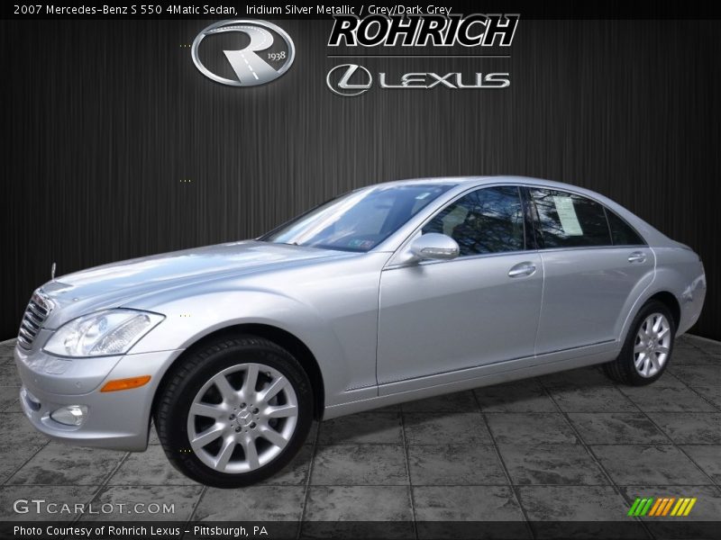 Iridium Silver Metallic / Grey/Dark Grey 2007 Mercedes-Benz S 550 4Matic Sedan