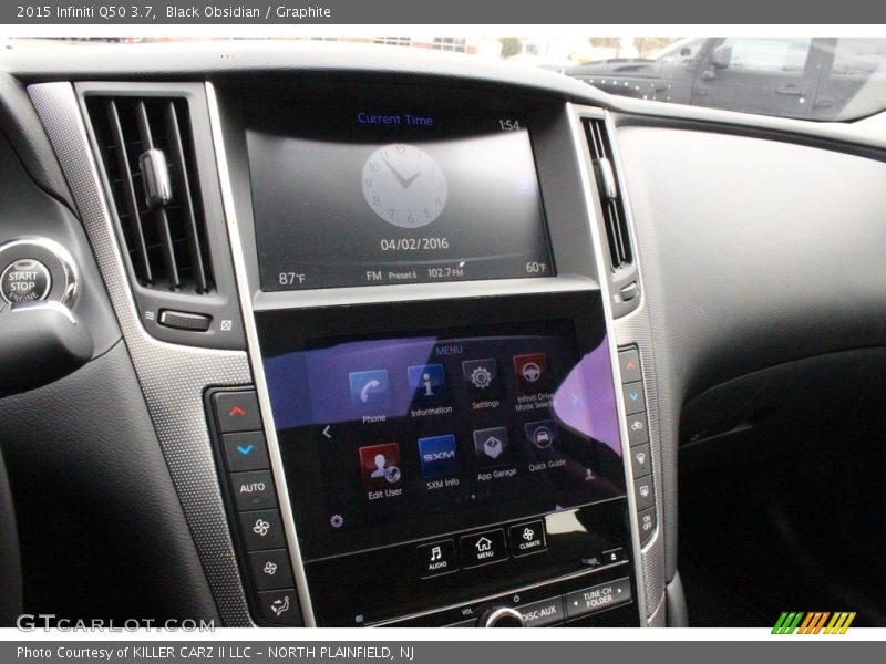 Black Obsidian / Graphite 2015 Infiniti Q50 3.7