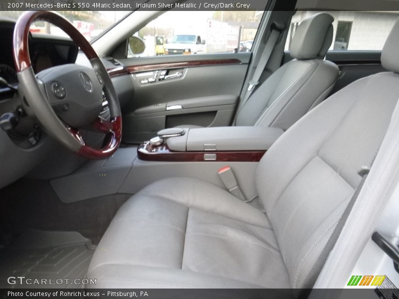 Iridium Silver Metallic / Grey/Dark Grey 2007 Mercedes-Benz S 550 4Matic Sedan