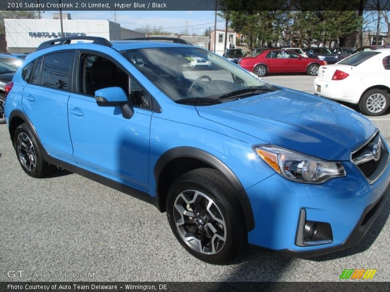 Hyper Blue / Black 2016 Subaru Crosstrek 2.0i Limited
