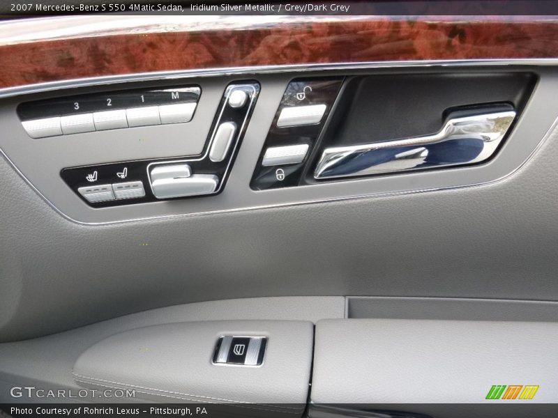 Iridium Silver Metallic / Grey/Dark Grey 2007 Mercedes-Benz S 550 4Matic Sedan