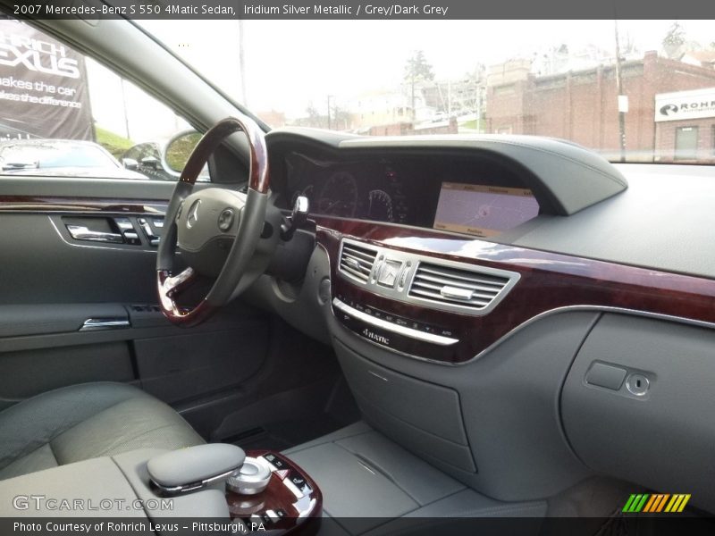 Iridium Silver Metallic / Grey/Dark Grey 2007 Mercedes-Benz S 550 4Matic Sedan
