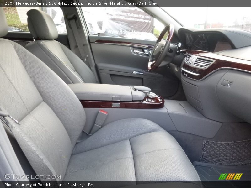 Iridium Silver Metallic / Grey/Dark Grey 2007 Mercedes-Benz S 550 4Matic Sedan