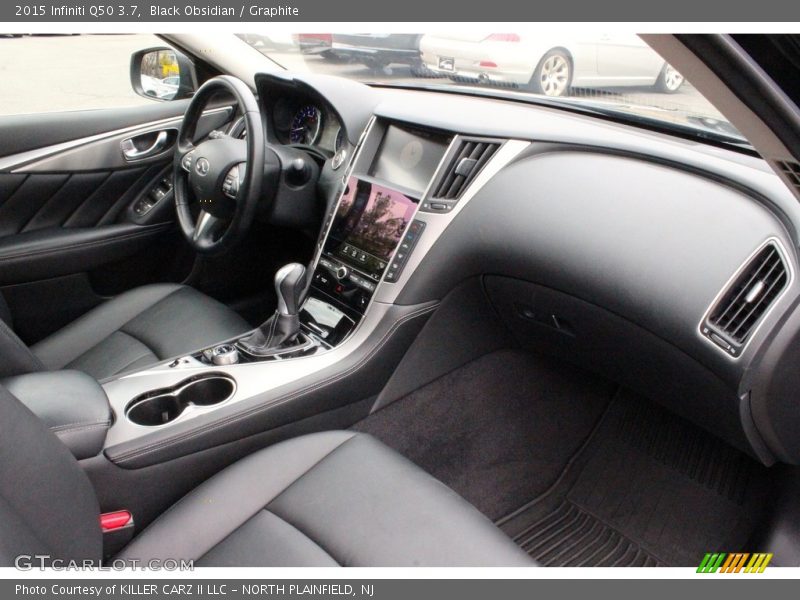 Black Obsidian / Graphite 2015 Infiniti Q50 3.7