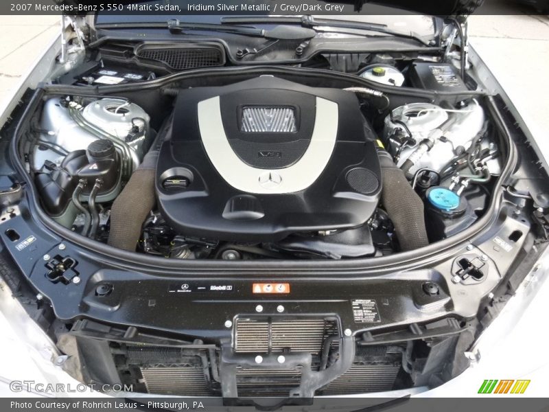 Iridium Silver Metallic / Grey/Dark Grey 2007 Mercedes-Benz S 550 4Matic Sedan