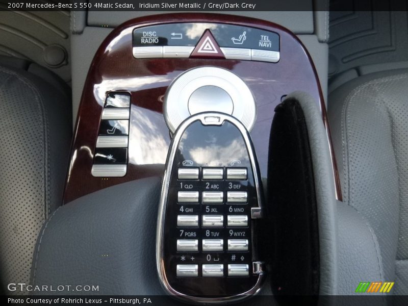 Iridium Silver Metallic / Grey/Dark Grey 2007 Mercedes-Benz S 550 4Matic Sedan
