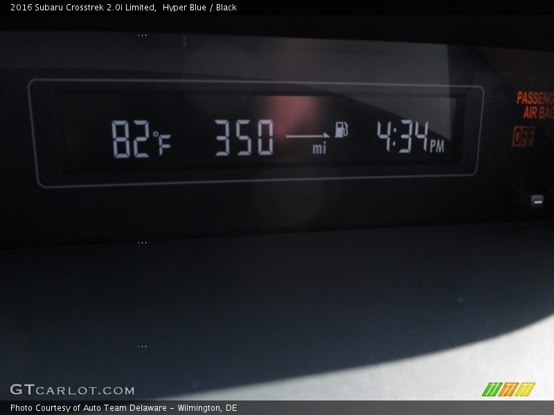 Hyper Blue / Black 2016 Subaru Crosstrek 2.0i Limited