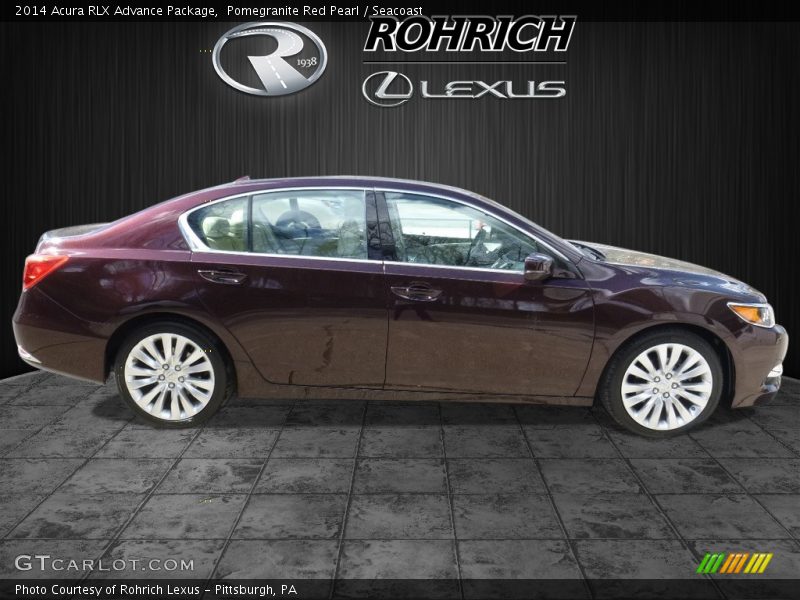 Pomegranite Red Pearl / Seacoast 2014 Acura RLX Advance Package