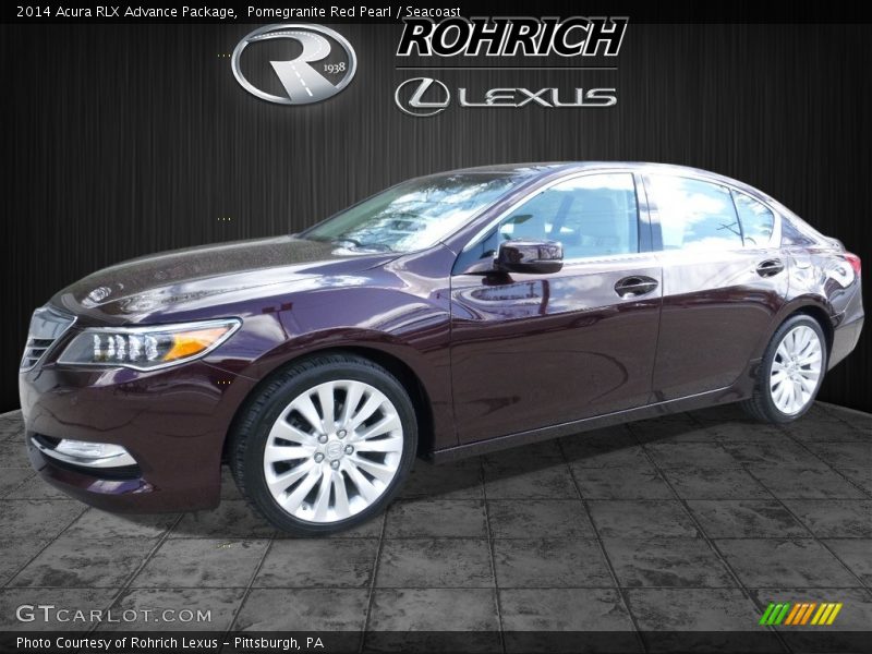 Pomegranite Red Pearl / Seacoast 2014 Acura RLX Advance Package