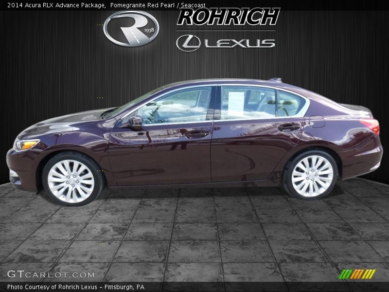 Pomegranite Red Pearl / Seacoast 2014 Acura RLX Advance Package