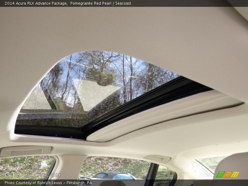 Pomegranite Red Pearl / Seacoast 2014 Acura RLX Advance Package