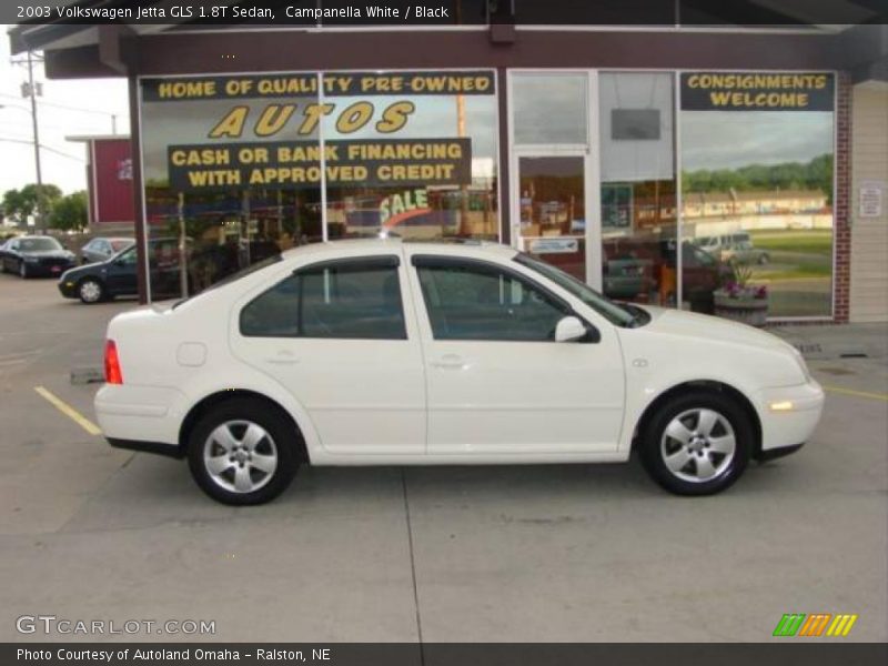 Campanella White / Black 2003 Volkswagen Jetta GLS 1.8T Sedan