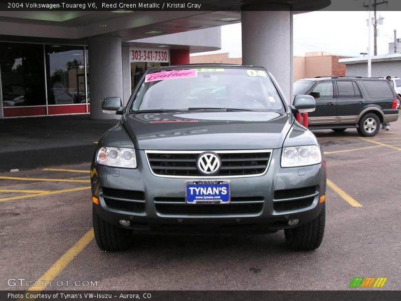 Reed Green Metallic / Kristal Gray 2004 Volkswagen Touareg V6