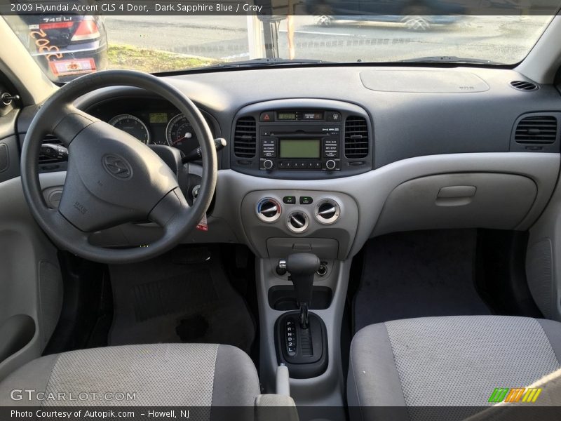 Dark Sapphire Blue / Gray 2009 Hyundai Accent GLS 4 Door