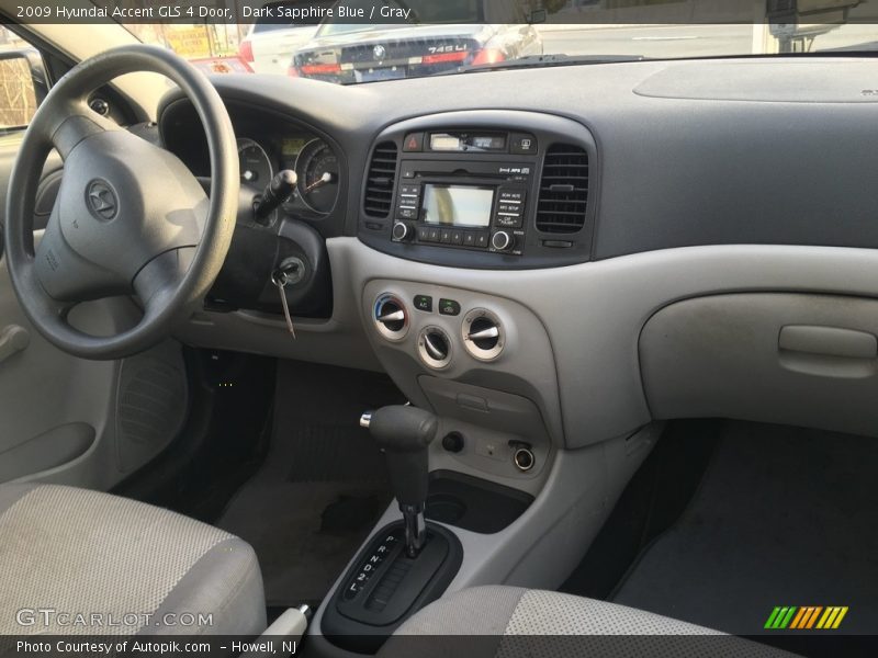 Dark Sapphire Blue / Gray 2009 Hyundai Accent GLS 4 Door