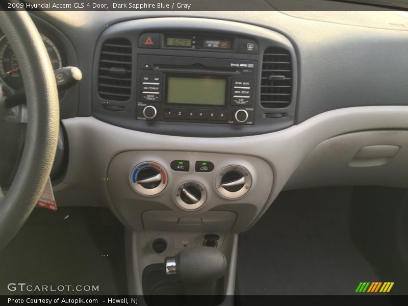 Dark Sapphire Blue / Gray 2009 Hyundai Accent GLS 4 Door
