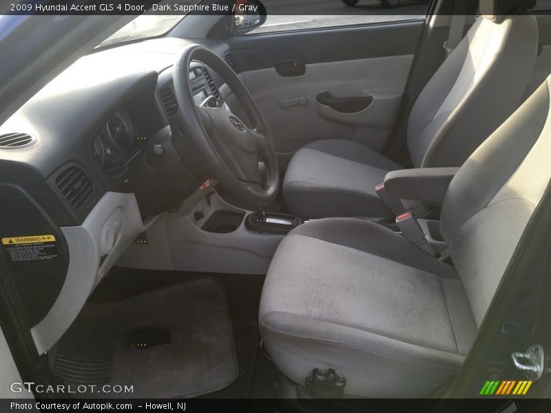 Dark Sapphire Blue / Gray 2009 Hyundai Accent GLS 4 Door