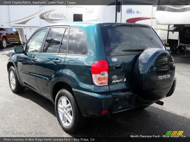Rainforest Green Pearl / Taupe 2003 Toyota RAV4