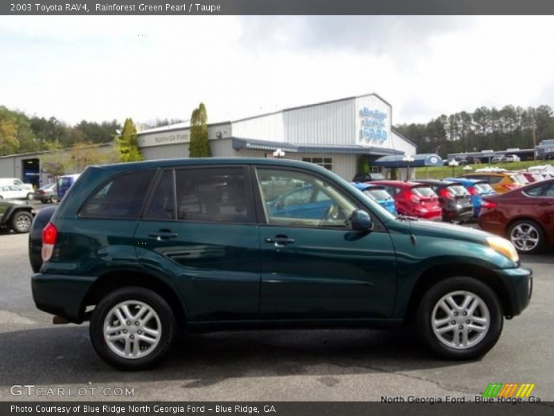 Rainforest Green Pearl / Taupe 2003 Toyota RAV4