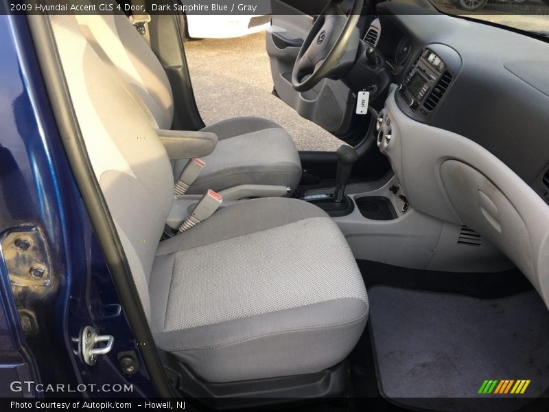 Dark Sapphire Blue / Gray 2009 Hyundai Accent GLS 4 Door