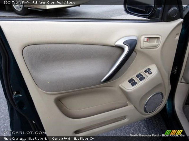 Rainforest Green Pearl / Taupe 2003 Toyota RAV4