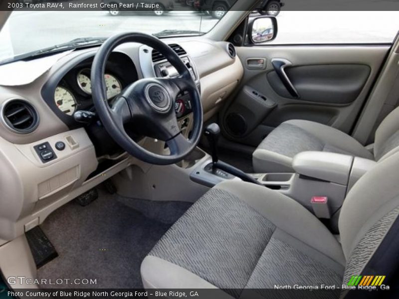 Rainforest Green Pearl / Taupe 2003 Toyota RAV4