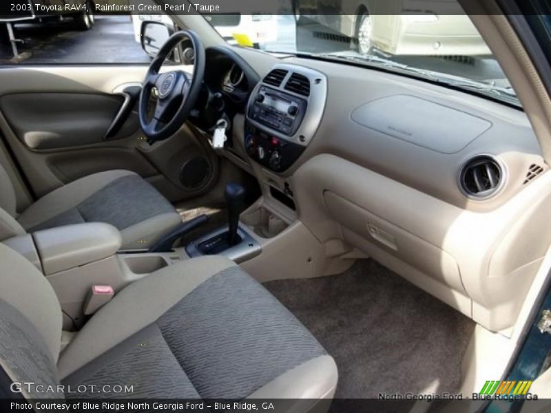 Rainforest Green Pearl / Taupe 2003 Toyota RAV4