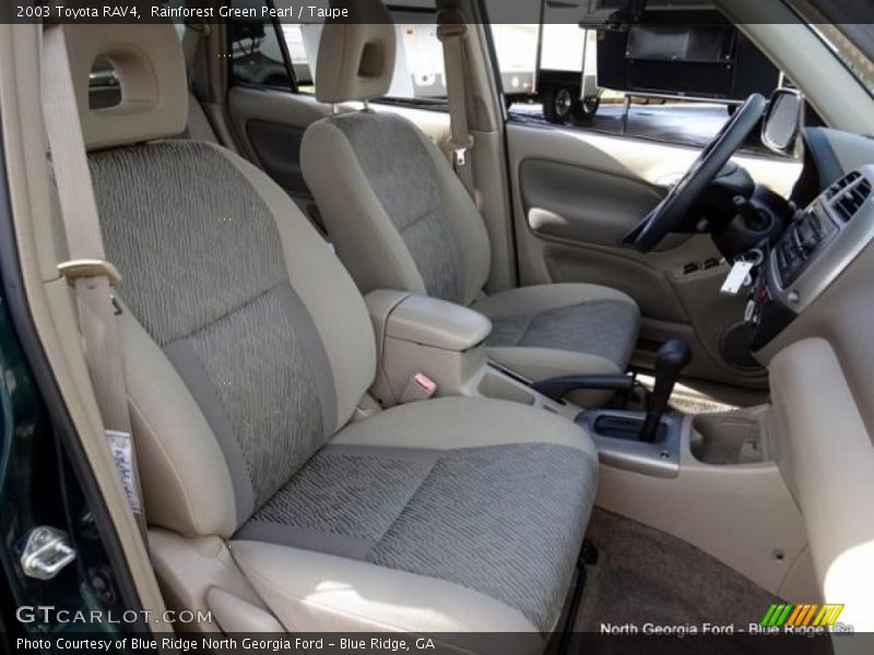 Rainforest Green Pearl / Taupe 2003 Toyota RAV4