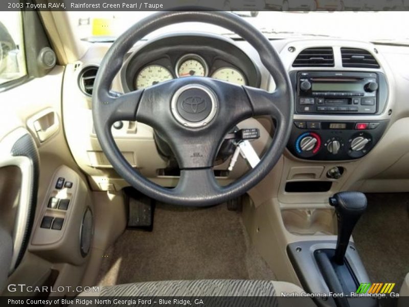Rainforest Green Pearl / Taupe 2003 Toyota RAV4