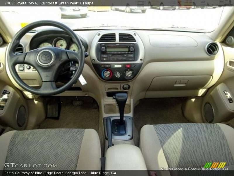 Rainforest Green Pearl / Taupe 2003 Toyota RAV4