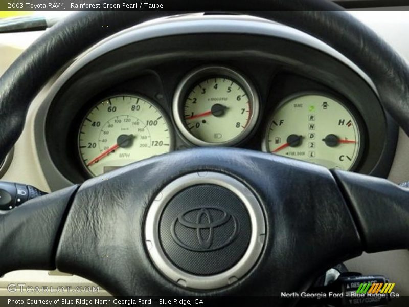 Rainforest Green Pearl / Taupe 2003 Toyota RAV4